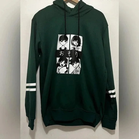 OMORI character hoodie merchandise from Amazon, Hunter Green, Unisex Size Medium - Picture 1 of 13